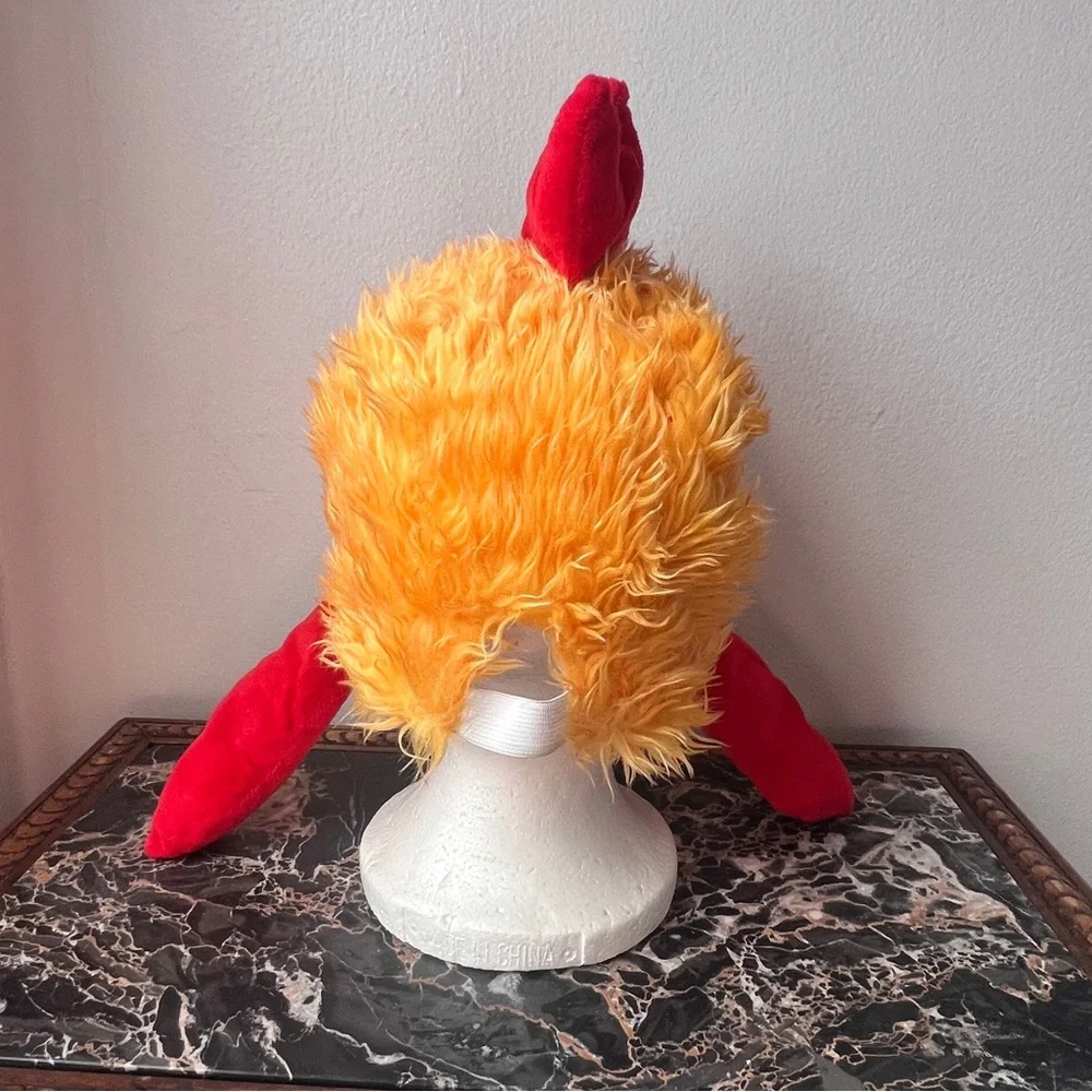 Chicken head mask.Orange,yellow, red. Costume Halloween